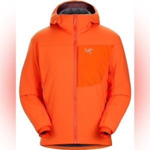 Arc’teryx Jacket (Proton LT Hoody). Men’s Large. Florescent orange. Lightly worn